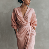 Elora | Lanena maxi haljina prirodne elegancije