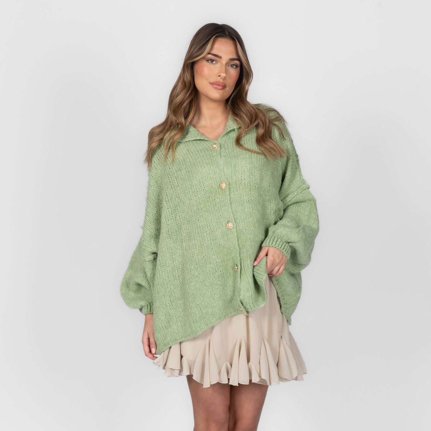 Elena | Oversize Pleteni Kardigan