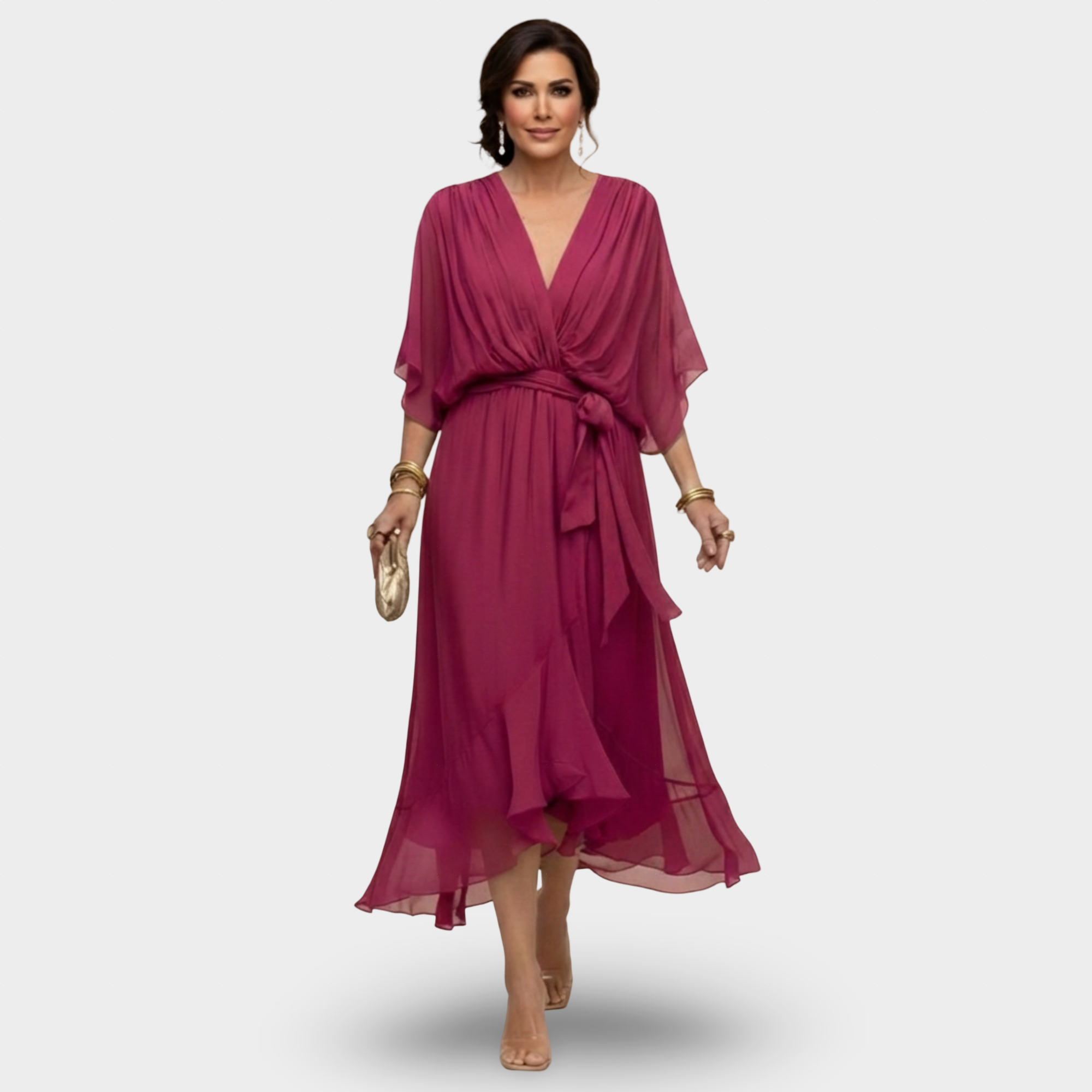 Seraphine | V-neck haljina bezvremenske elegancije