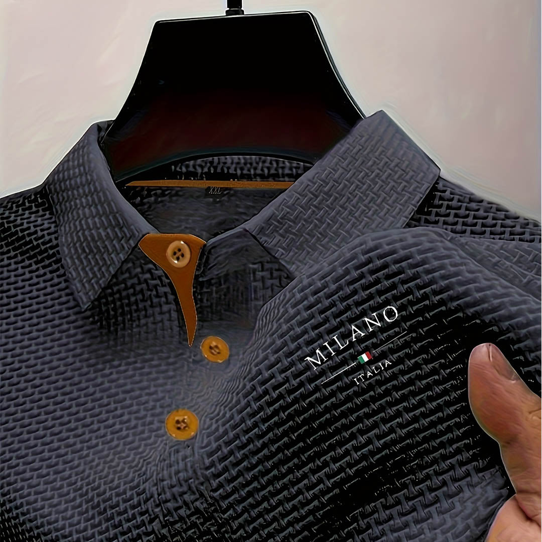 Lorenzo | Elegantna polo majica s teksturom