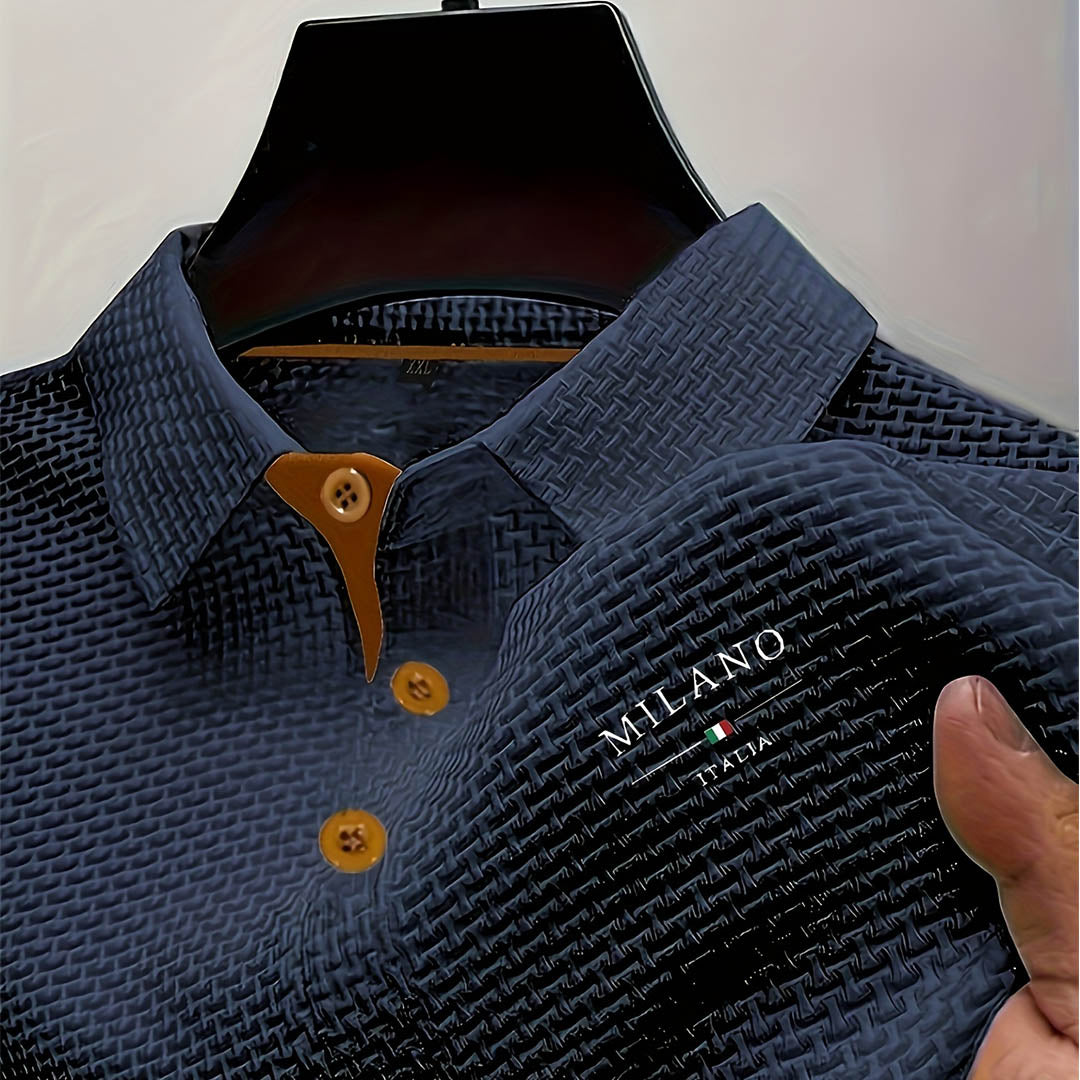 Lorenzo | Elegantna polo majica s teksturom