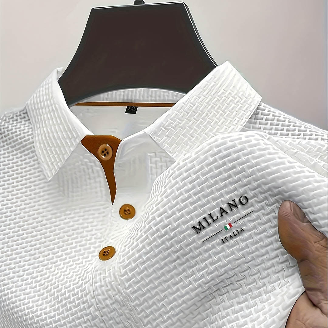 Lorenzo | Elegantna polo majica s teksturom