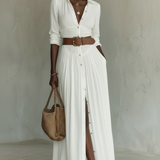 Karla | Maksikleid sa rever kragnom